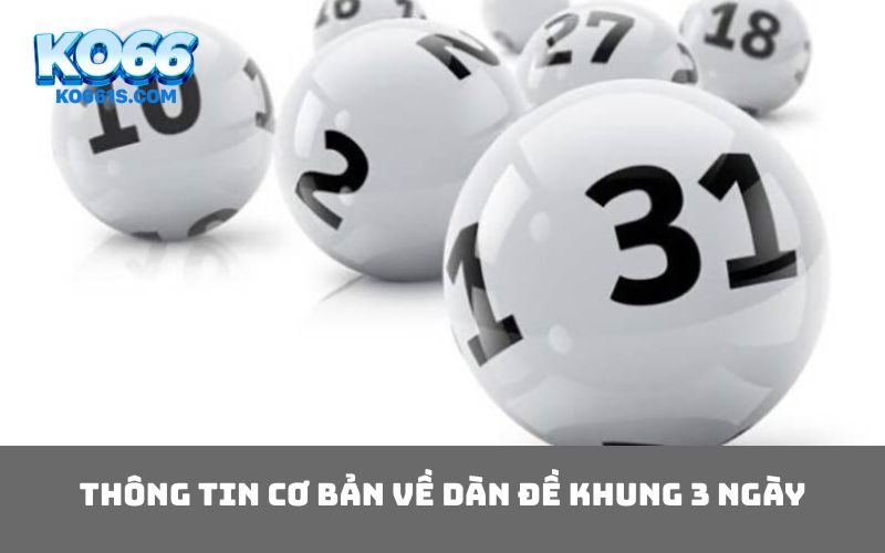 Thông tin cơ bản về dàn đề khung 3 ngày