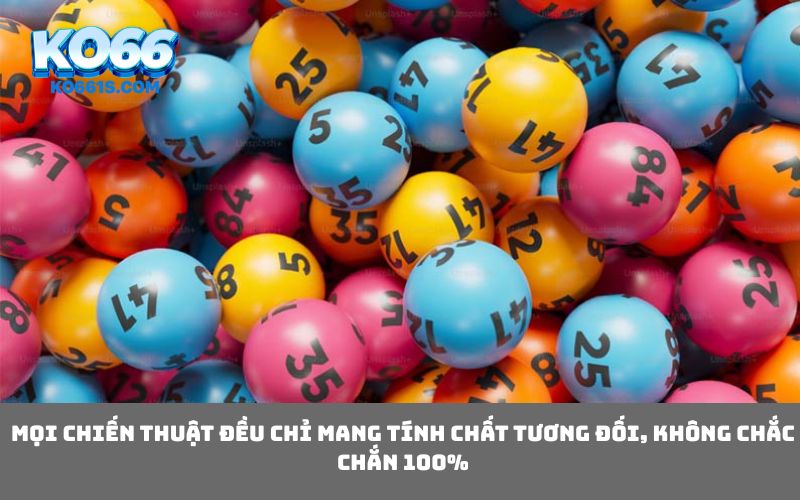 Mọi chiến thuật đều chỉ mang tính chất tương đối, không chắc chắn 100%